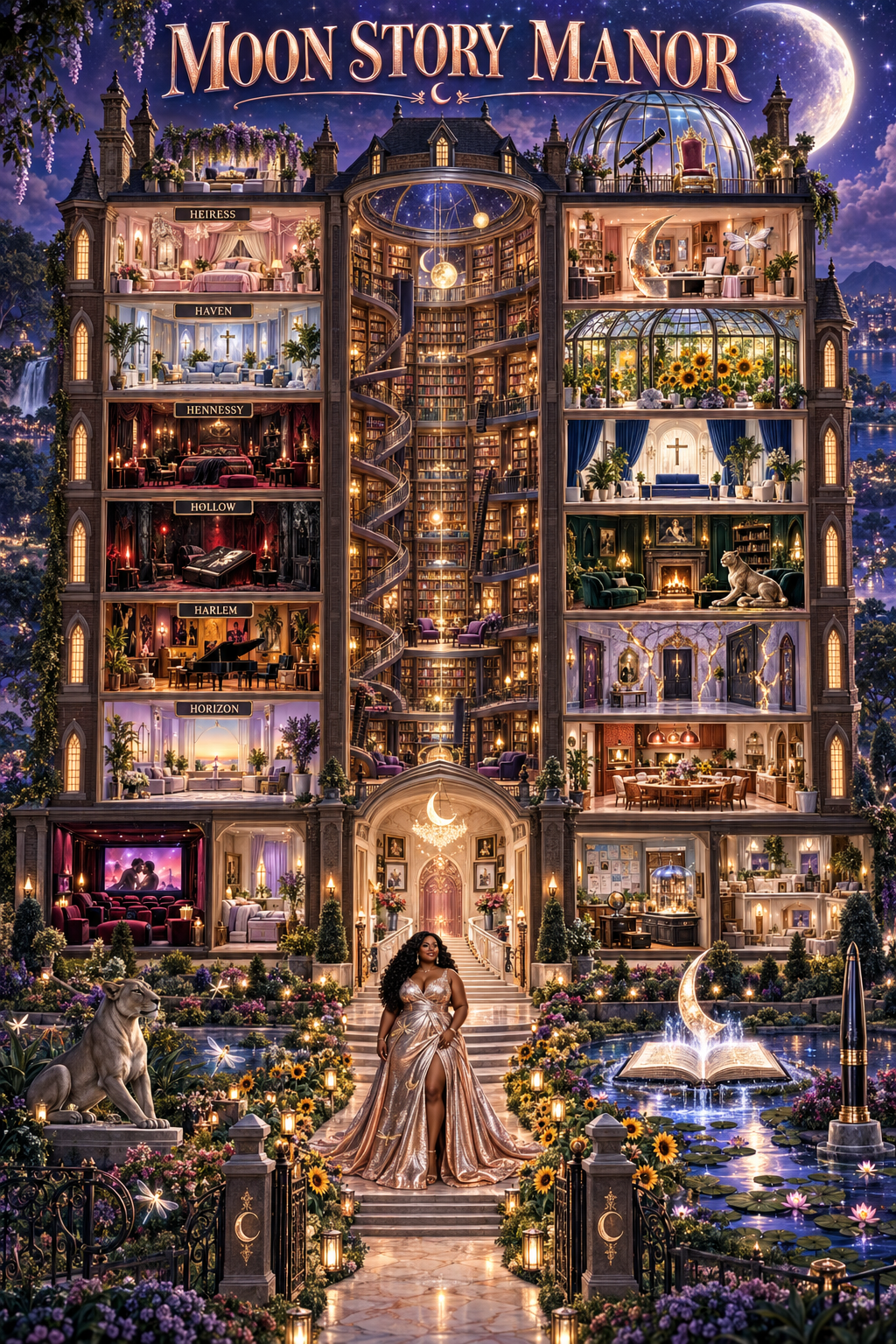 Moon Story Manor, home of the six Moon Sisters